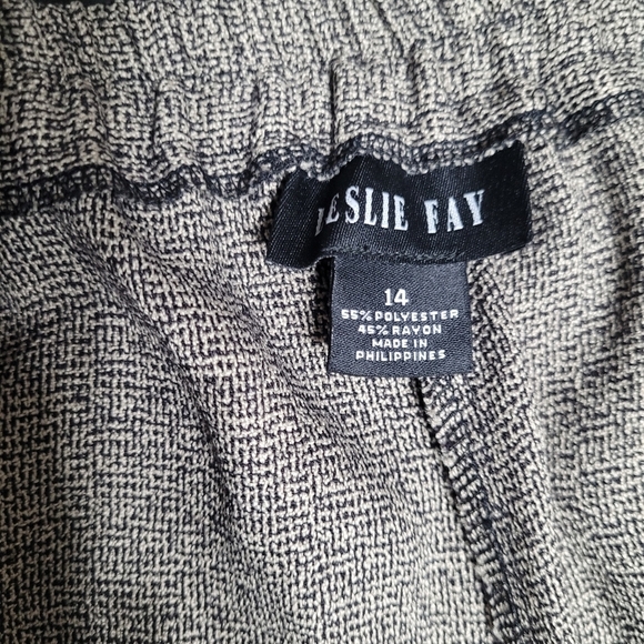 Leslie Fay 2pc Blazer Pants Set Women's Size 14 - Picture 6 of 12